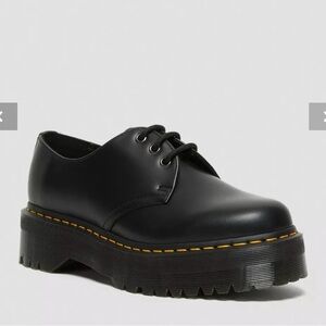Doc Martens Black Platform Lace-Up Shoes